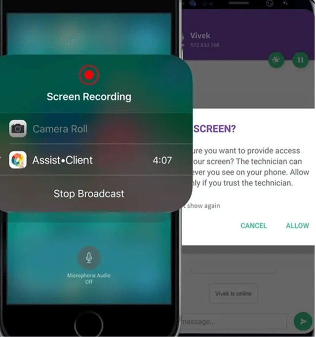 Zoho Assist screen recording