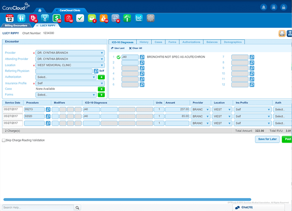 CareCloud layout