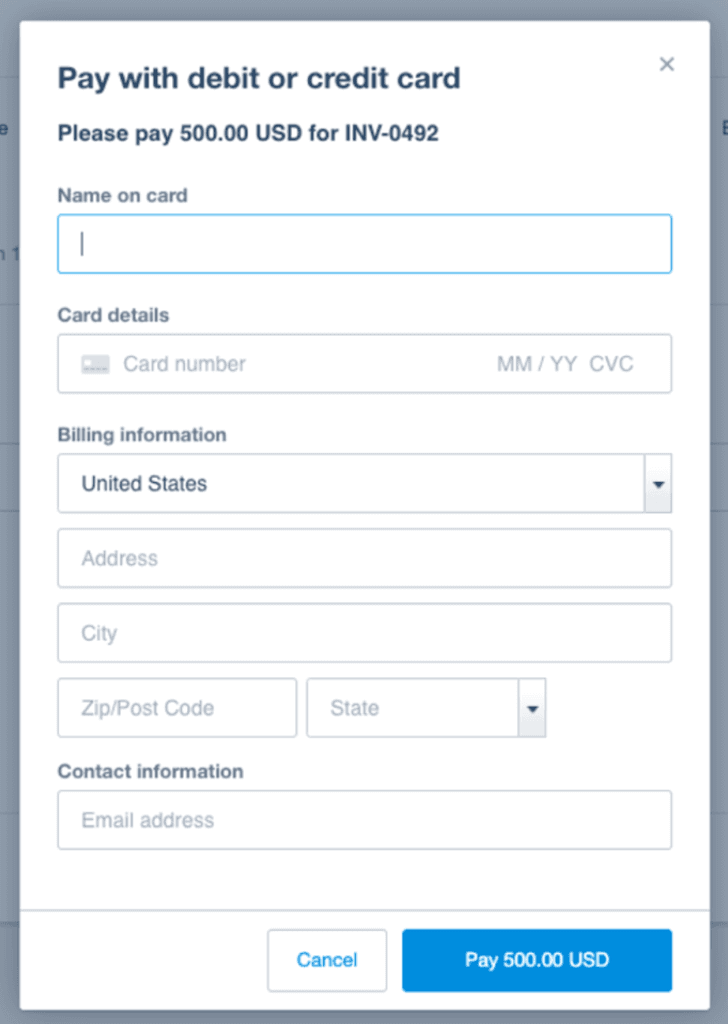 Xero invoices