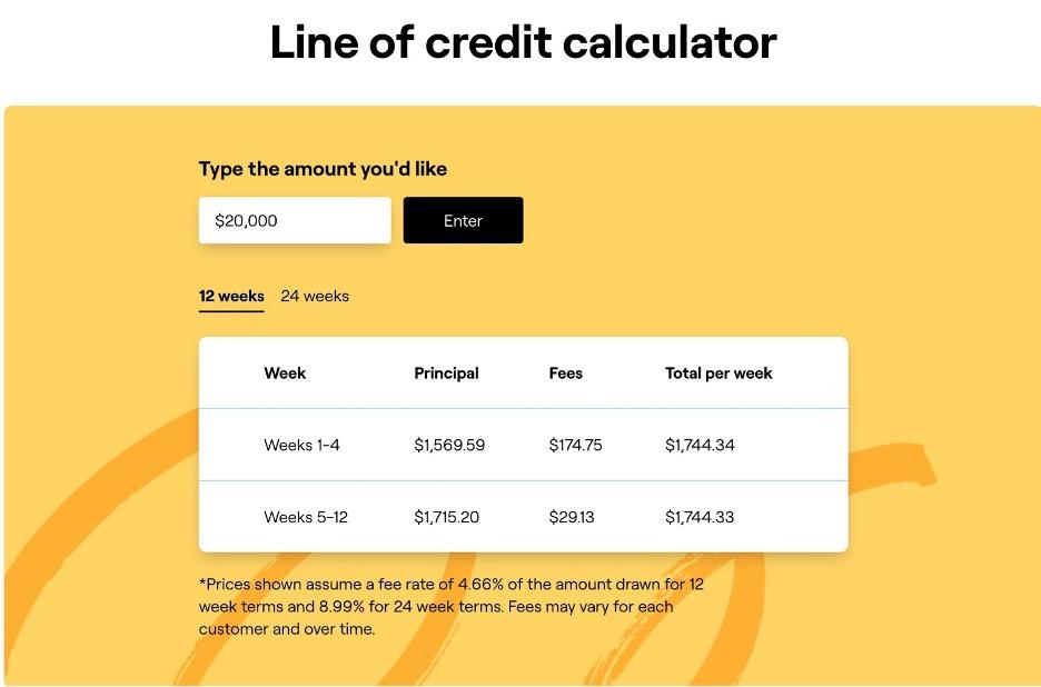 Fundbox calculator