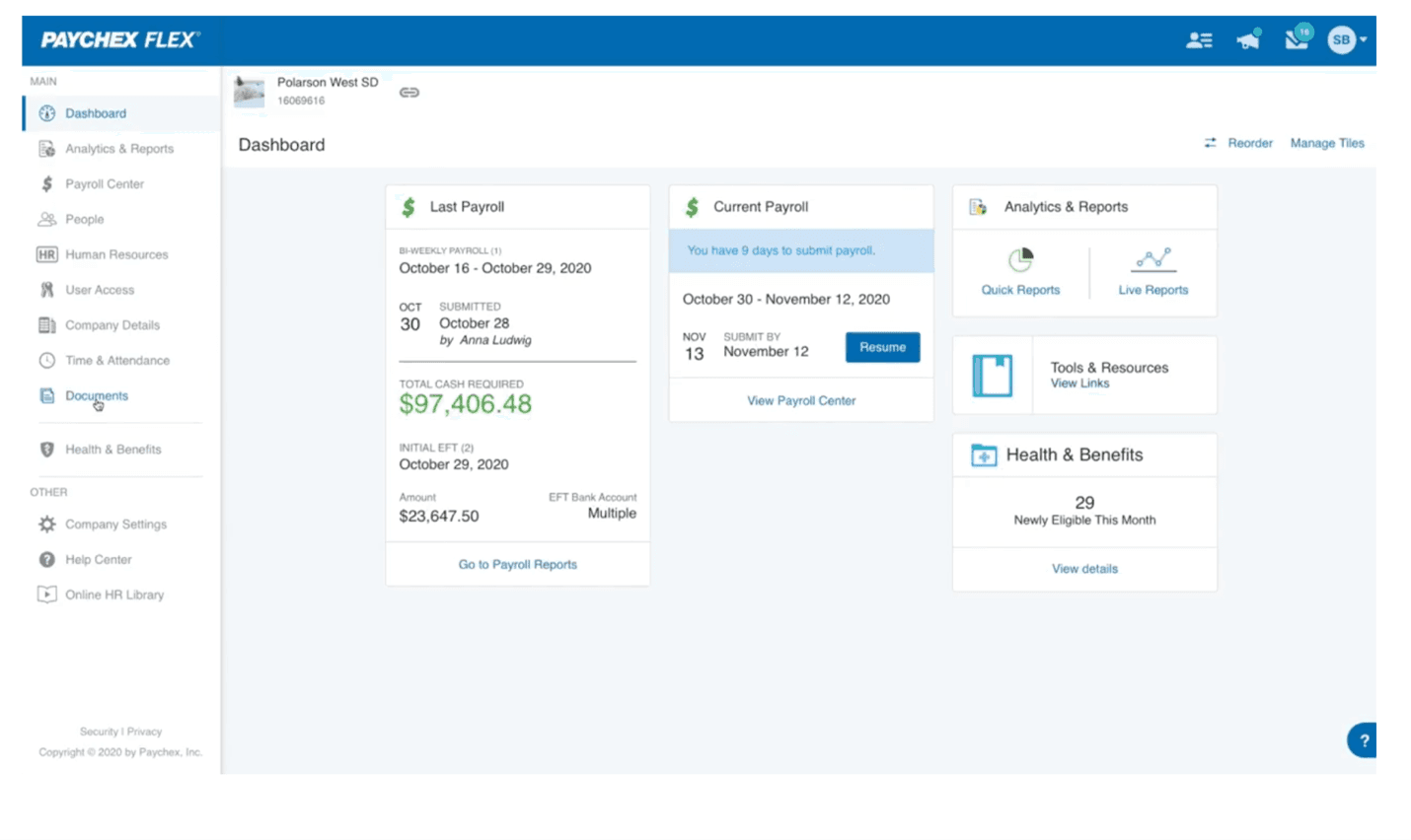 Paychex payroll processing