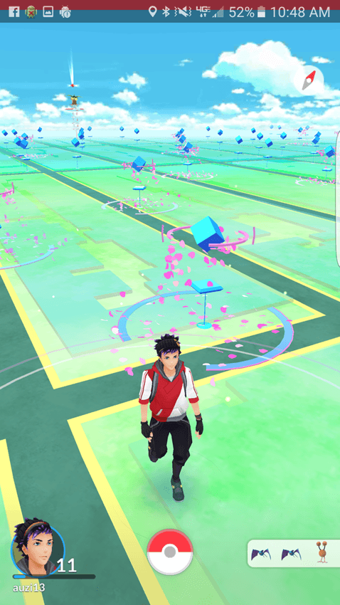 Screenshot of Pokemon Go