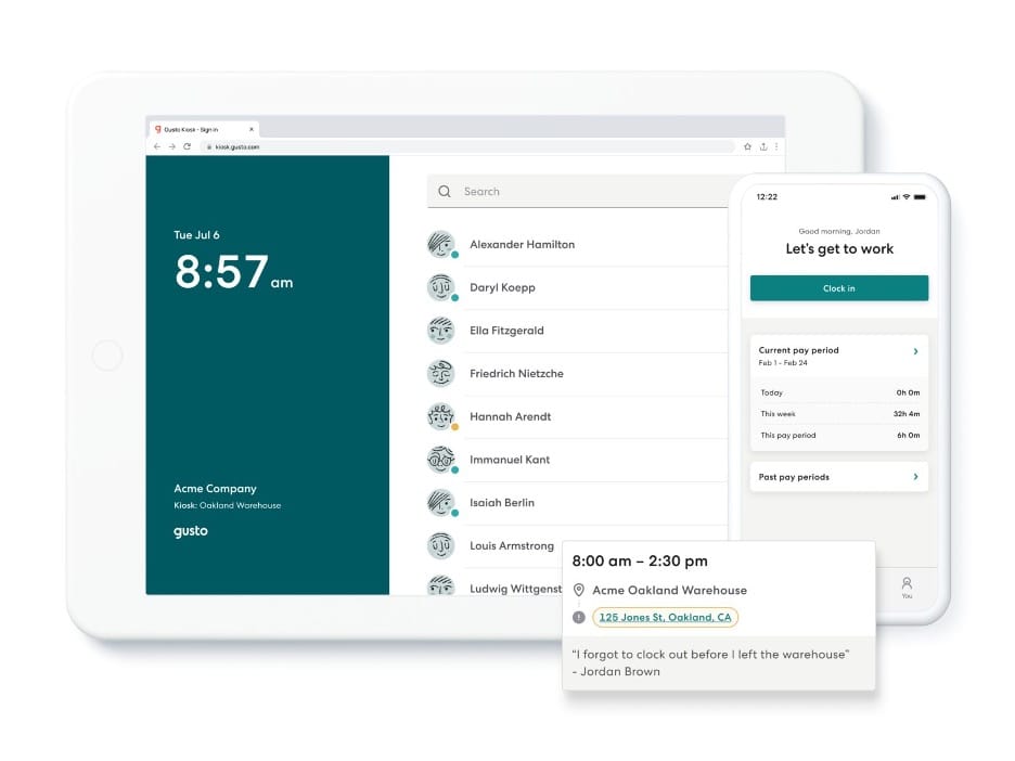 Gusto time kiosk