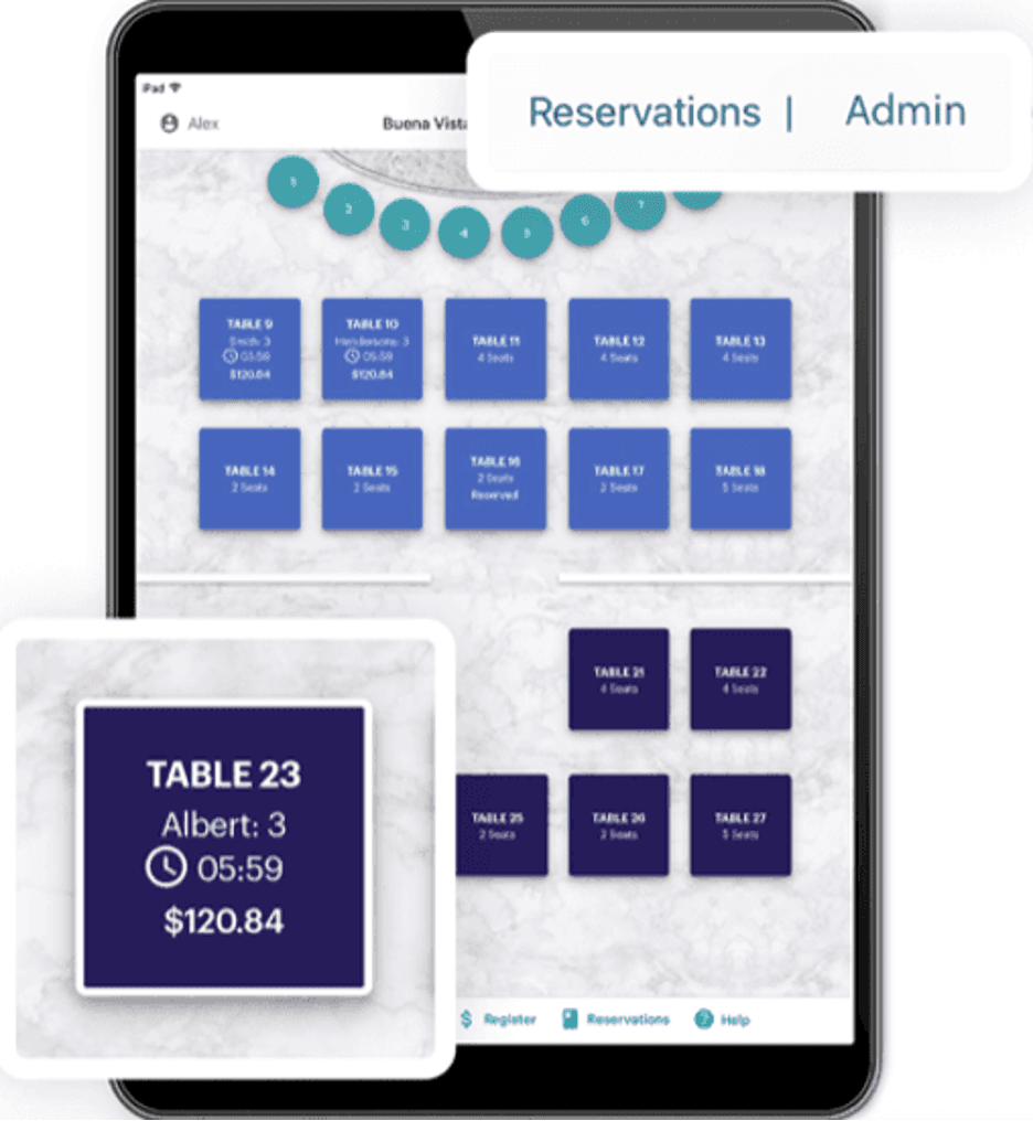 TouchBistro floor plan