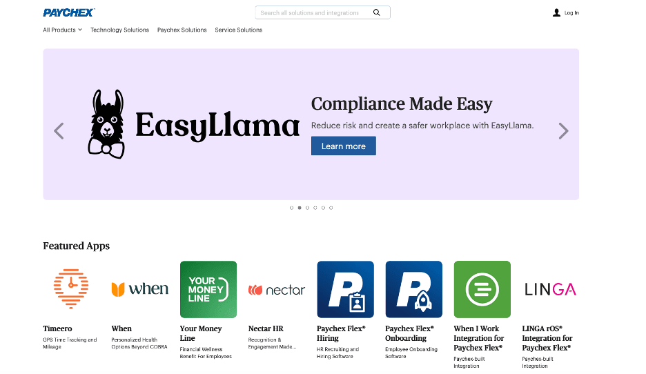 Paychex marketplace