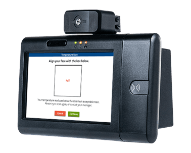 TimeClock Plus thermal sensor