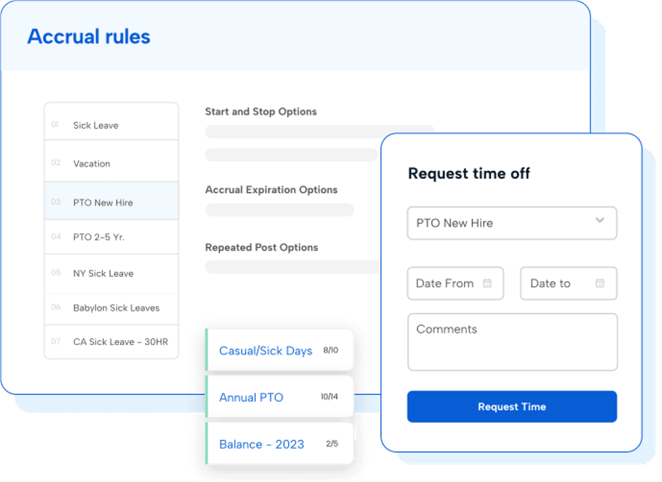 Timeclock Plus accrual
