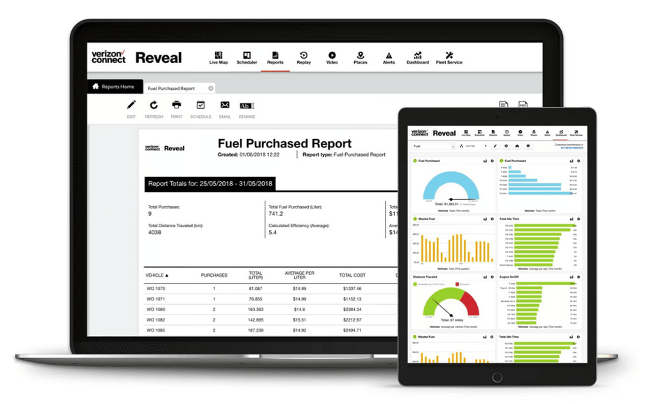 Verizon Connect fuel usage
