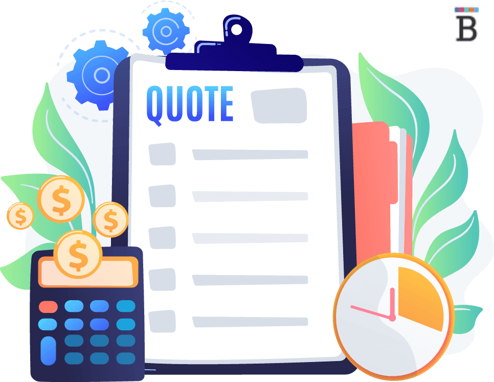 graphic of a quote on a clipboard